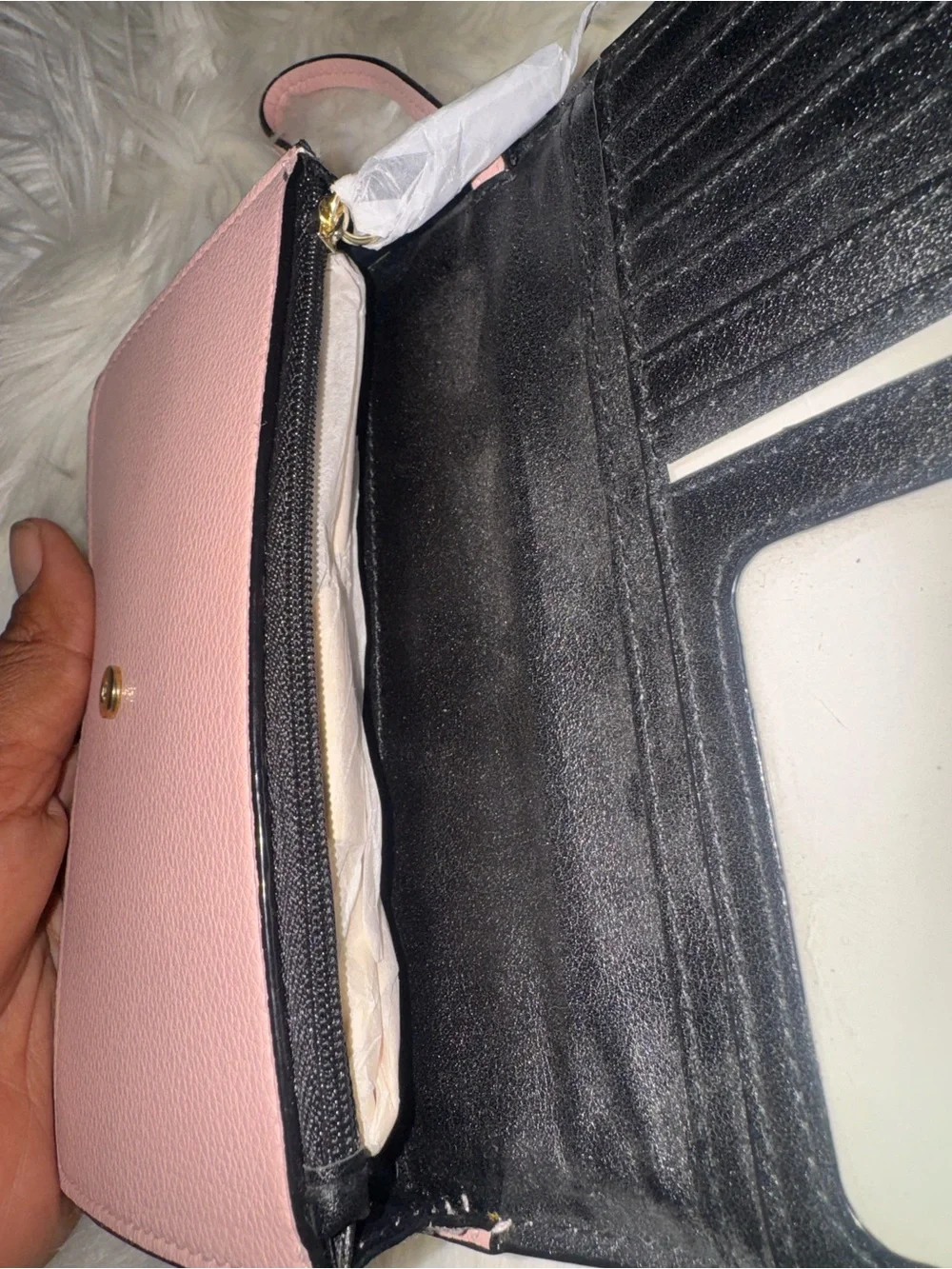Victoria's Secret Blush Pink Quilted Wristlet Crossbody